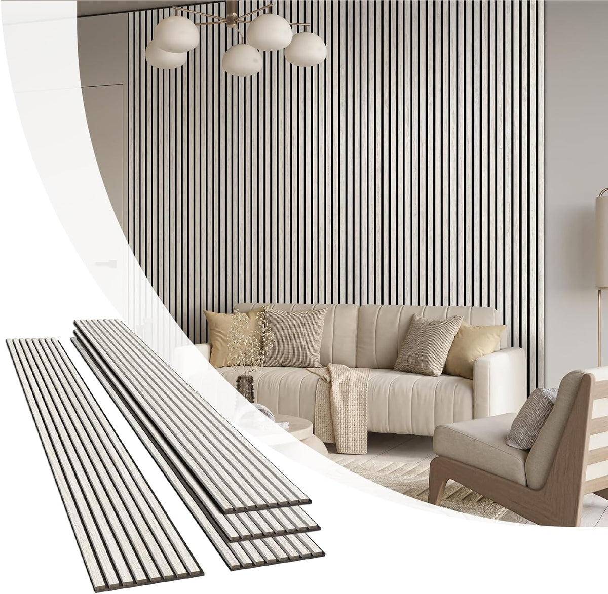 Olanglab Wood Slat Wall Panels for Elegant Interior Design – GearMustHave