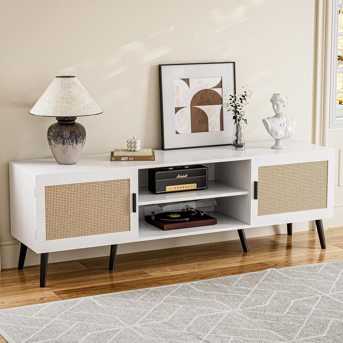 Mid Century TV Stand - Boho Chic Style!