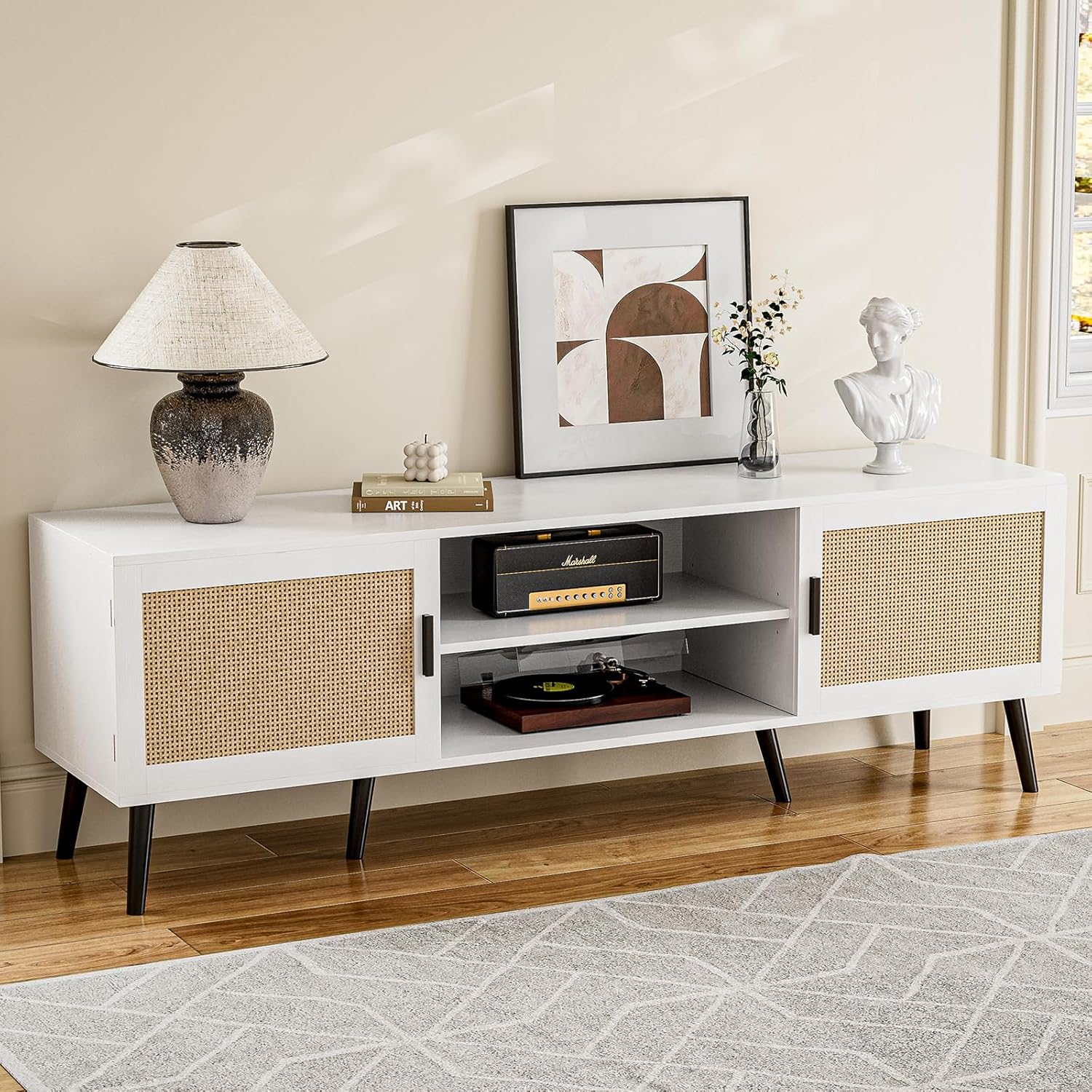 Mid Century TV Stand - Boho Chic Style!