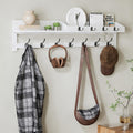 Ambird 35 in Coat Rack Wall Mount with Shelf and 7 Dual Hooks