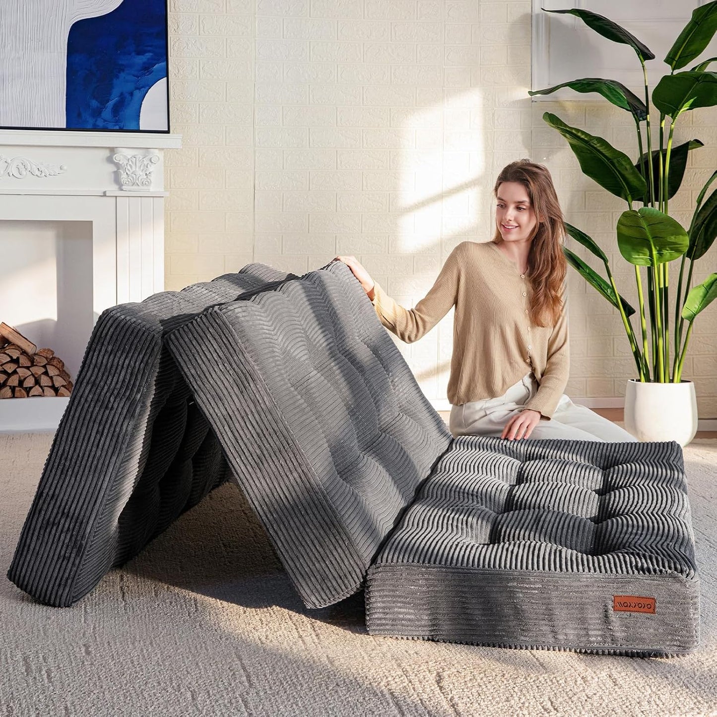 MAXYOYO Tri-Fold Mattress for Comfortable Indoor and Outdoor Use