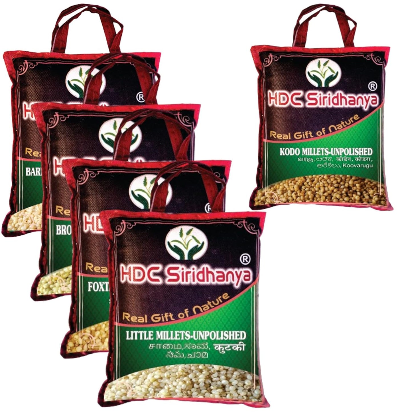 HDC Siridhanya Organic 5 Positive Millets for Healthy Living