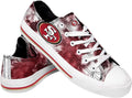 Sparkly Low Top Canvas Sneakers for Women with NFL Branding