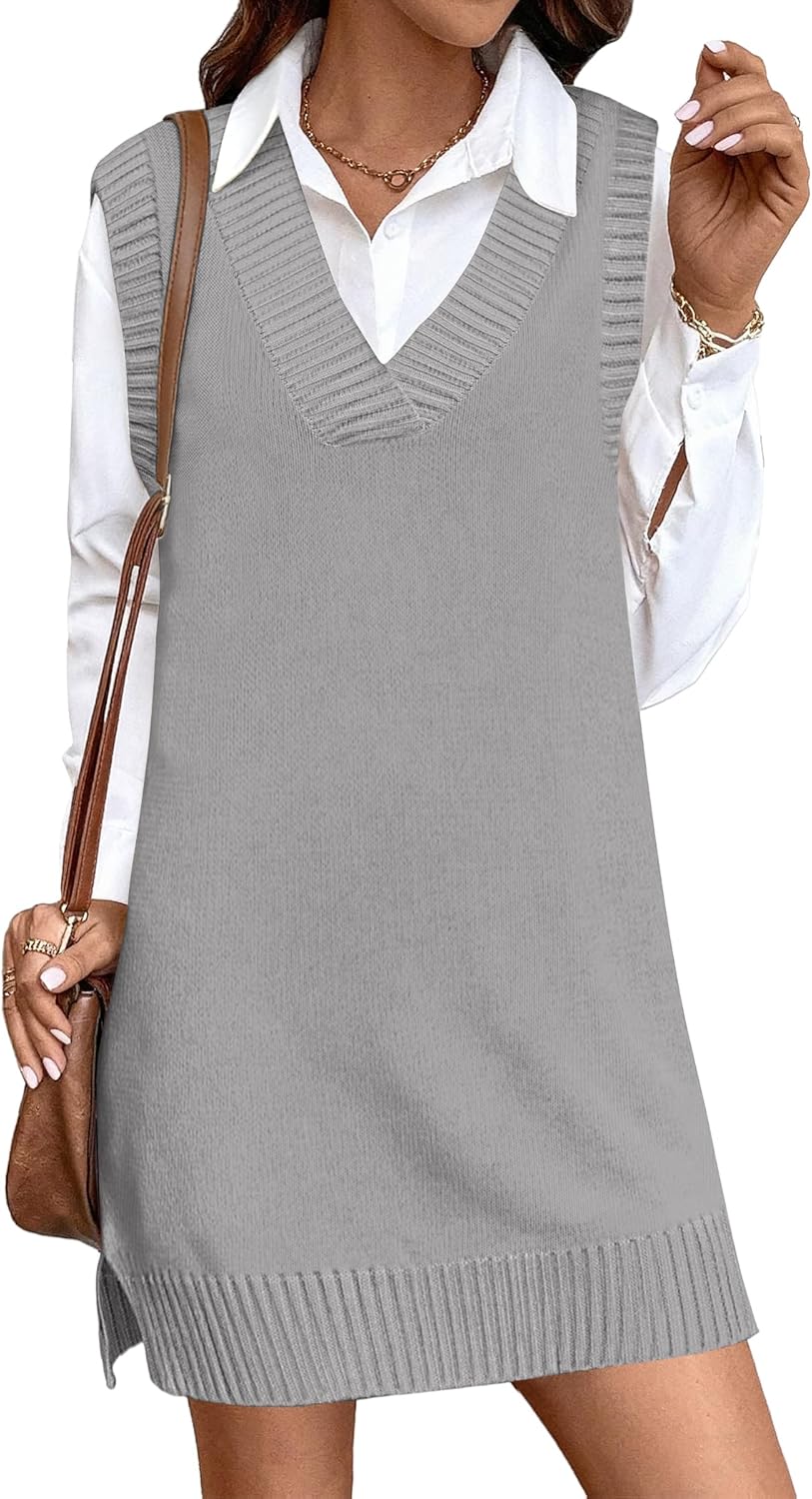 Stylish Womens Tank Sweater Dress for Casual Fall Fashion