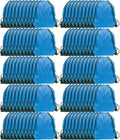 Drawstring Bags 100 Pack Nylon Backpacks Sky Blue - Bulk Gym Bags