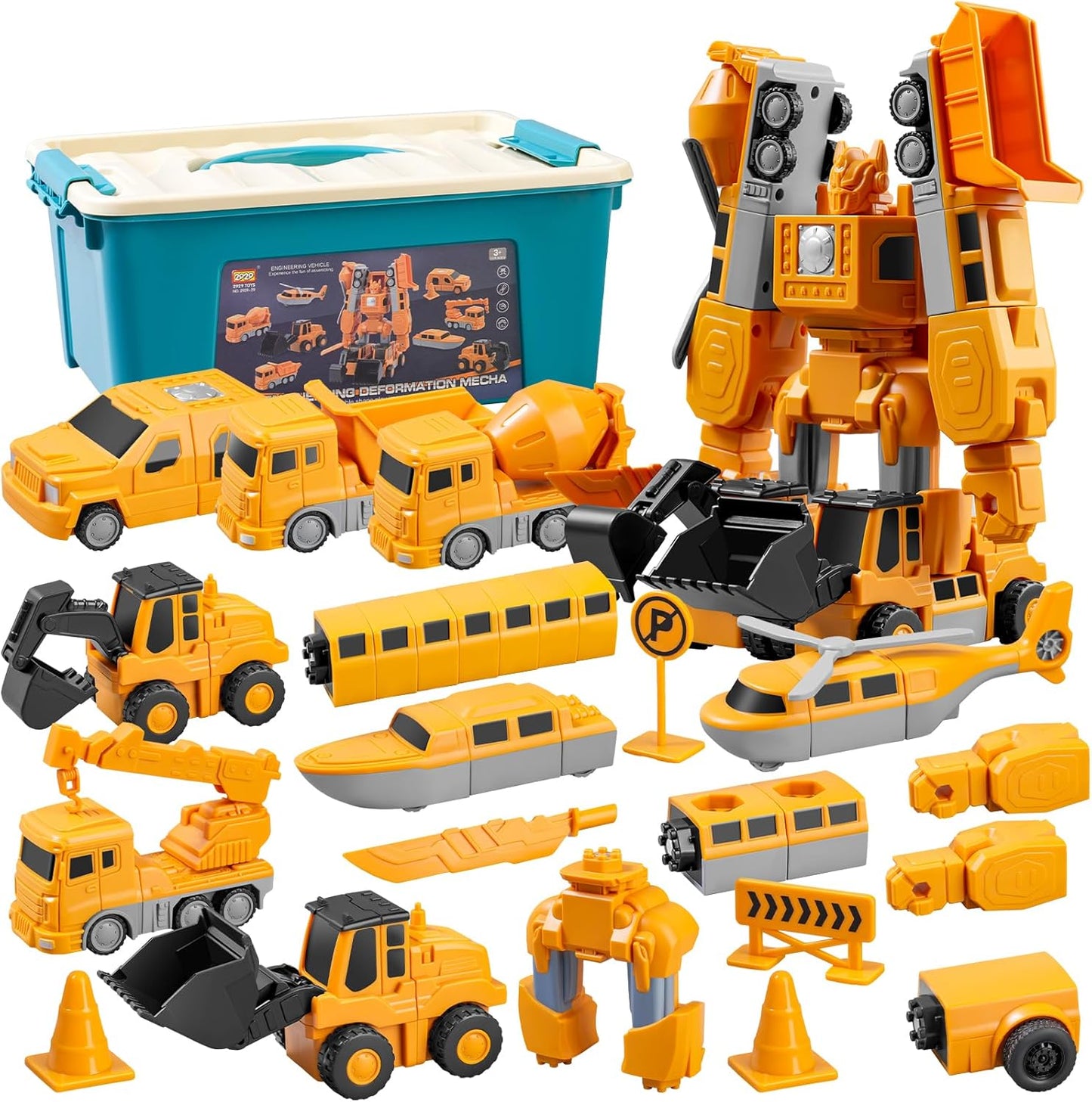 Magnetic Transforming Construction Toy Set