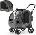Large Dog Stroller for Dogs up to 80lbs - 3-in-1 Detachable Carrier