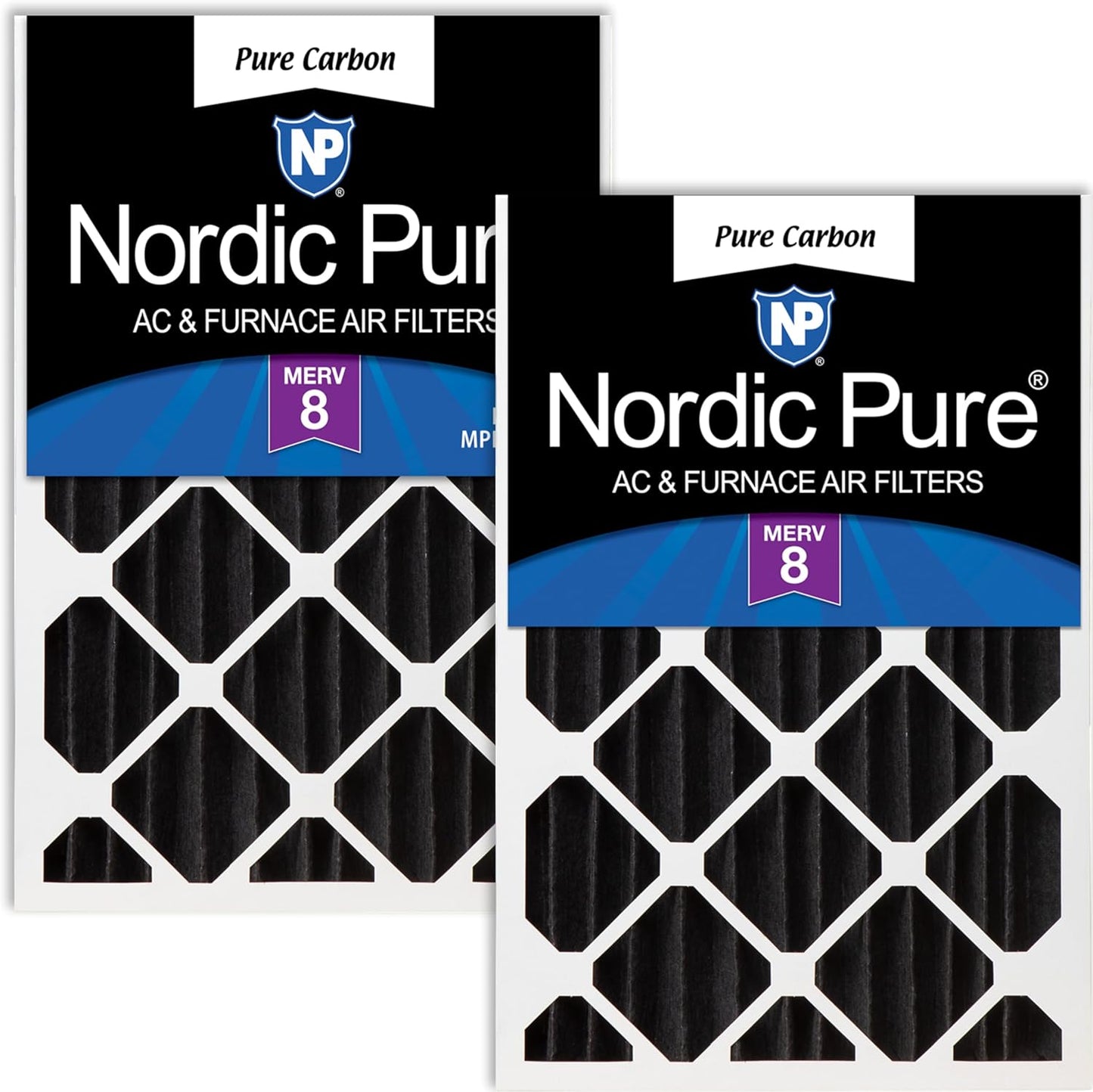 Nordic Pure 16x24x4 Carbon Pleated Odor Reduction Filters