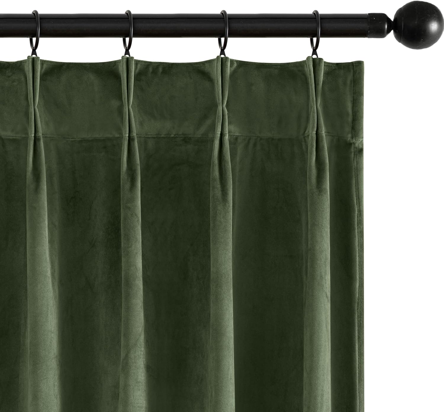 MIULEE Olive Green Velvet Curtains for Luxurious Home Decor