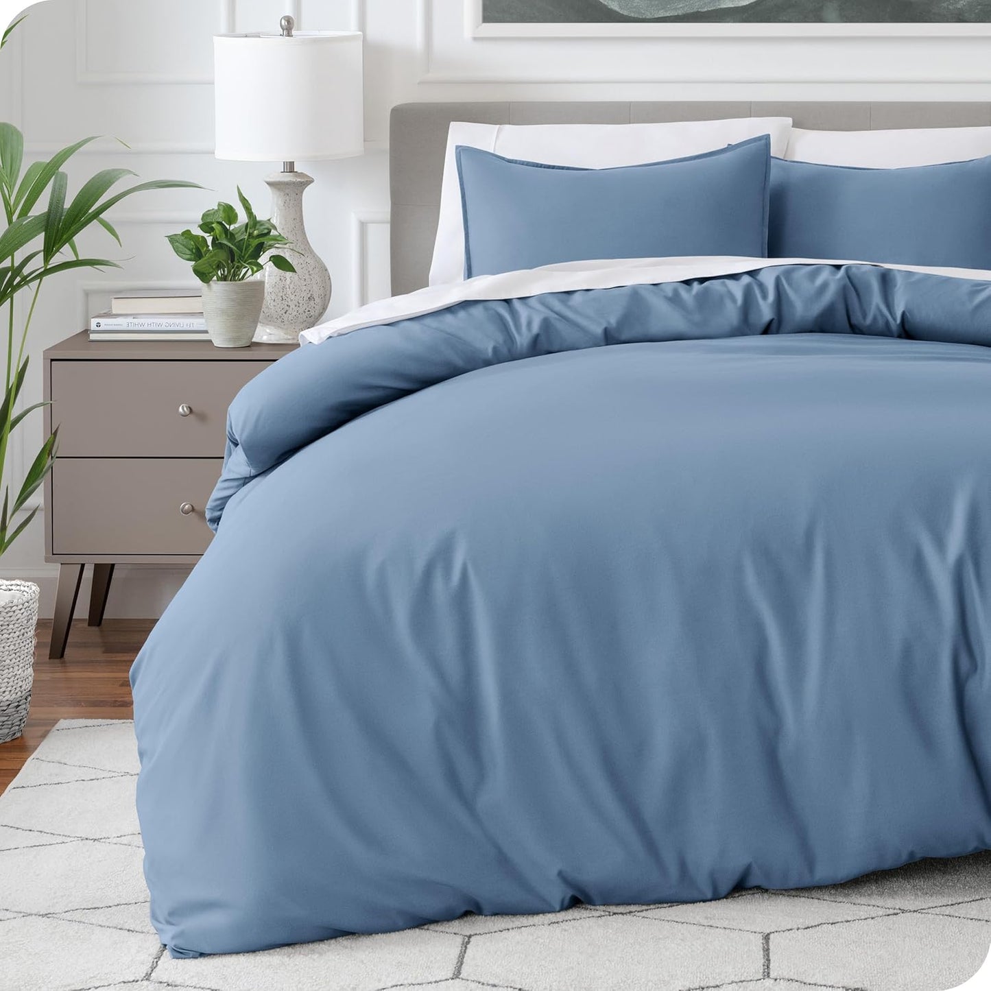 Bare Home Extra Long Duvet Cover Set - Premium Soft Bedding
