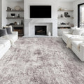 Abstract 9x12 Washable Rug - Modern Non Slip Large Area Rug