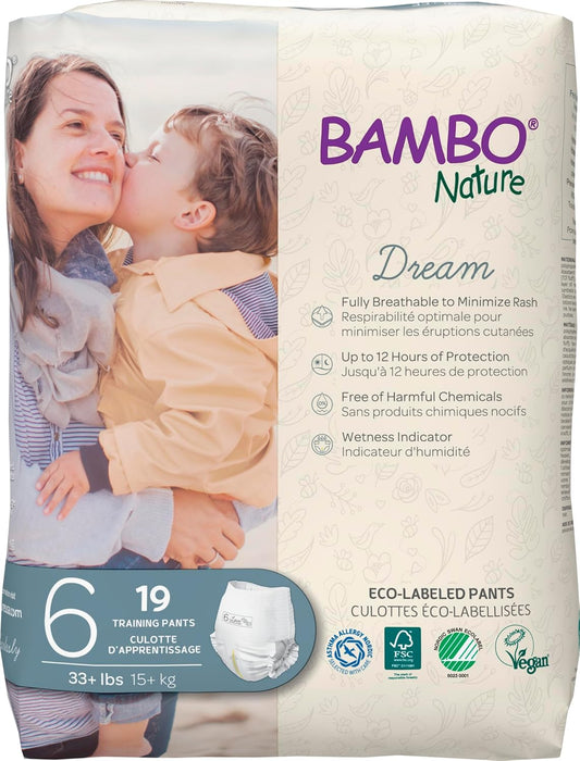 Bambo Nature Hypoallergenic Size 6 Training Pants - Eco-Friendly & Chlorine-Free