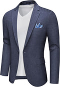 MAGE MALE Men's Slim Fit Blazer Jacket One Button - Lightweight Style
