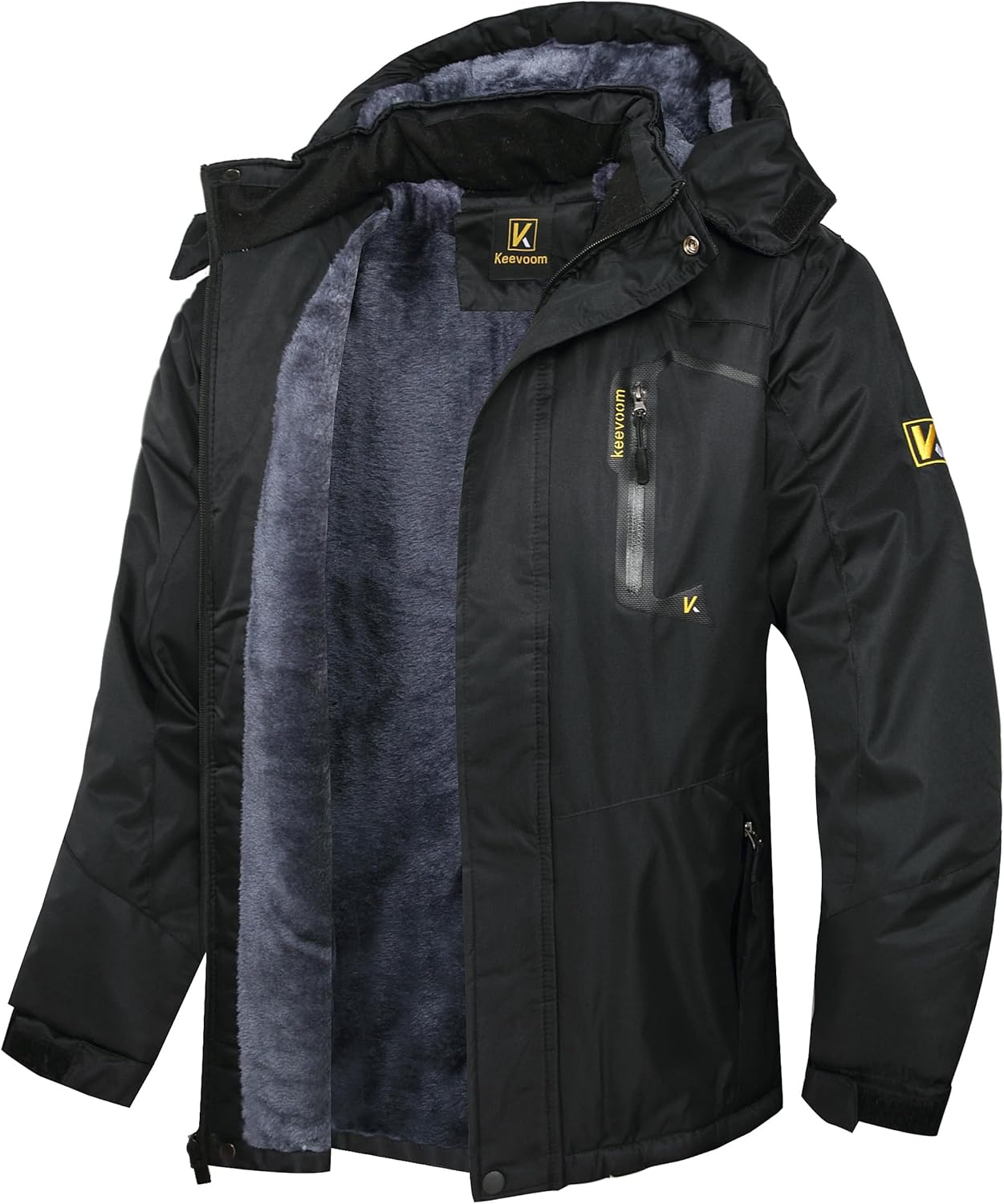 Keevoom Men's Winter Ski Jacket - Waterproof & Warm