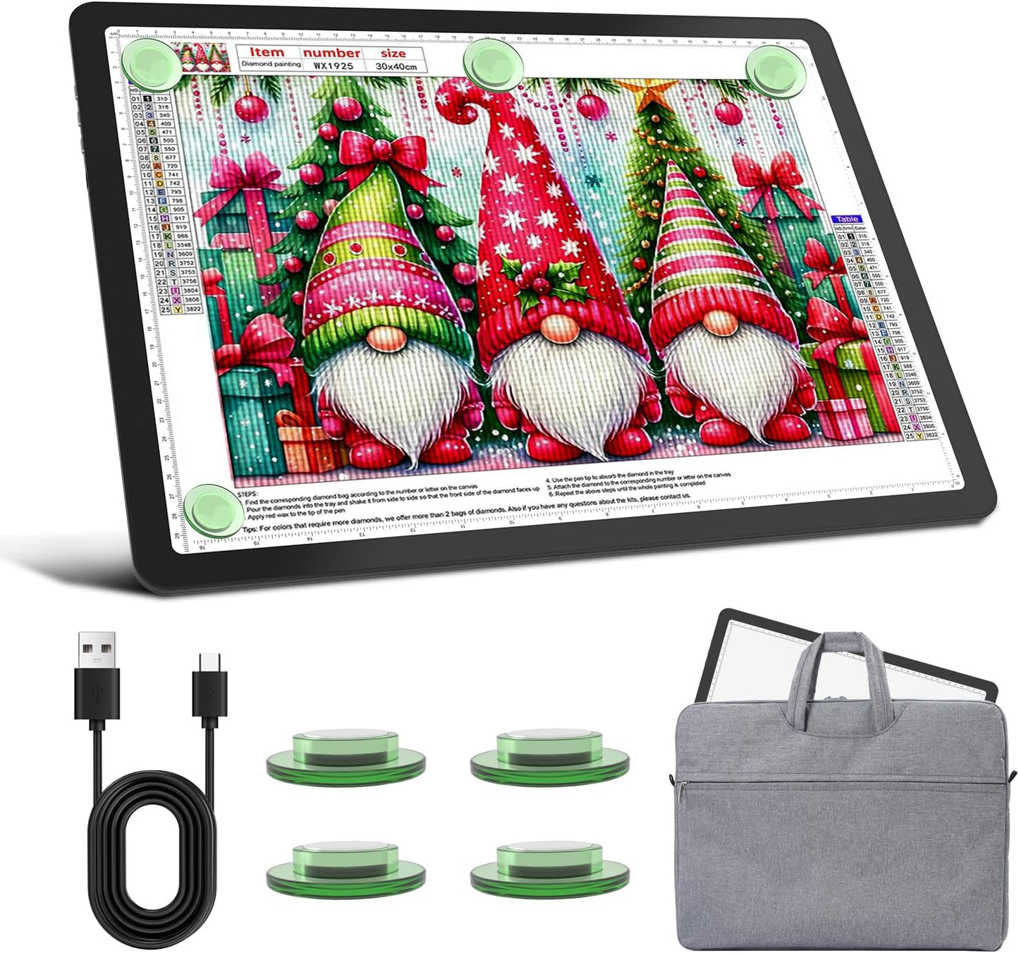Rechargeable A3 Diamond Art Light Board for Creative Projects