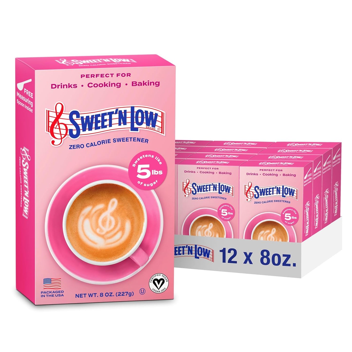 Sweet'N Low Zero Calorie Granulated Sugar Substitute 12 Pack