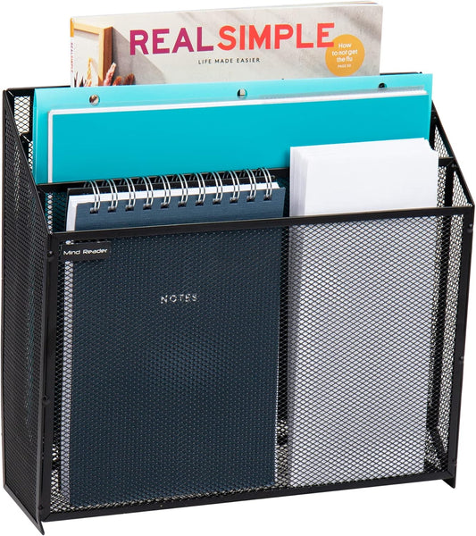 Mind Reader Wall Mount File Organizer - Efficient Office Storage