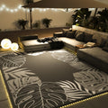Tropical Outdoor Rug 6x9 LED Reversible Waterproof Patio Rug - Quick