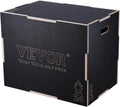 3 in 1 Plyometric Jump Box - Adjustable Wood Plyo Box for Home Gym