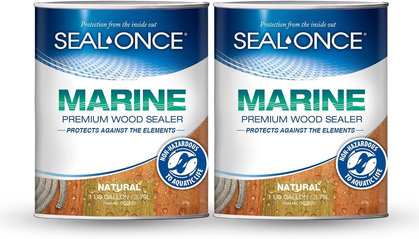 SEAL-ONCE Marine Ready Mix: Ultimate Wood Sealer & Stain