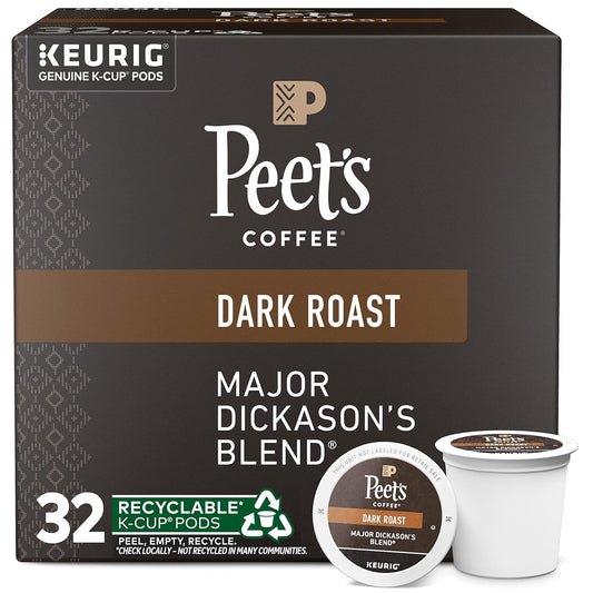 Peet's Major Dickason Dark Roast K-Cups - 32 Count