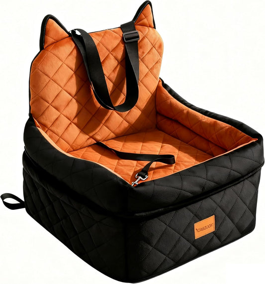 Elevated Dog Car Seat for Small/Medium Dogs Up to 35lbs