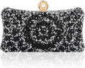 Women's Rhinestone Evening Clutch Purse - Sparkly Crystal Bag