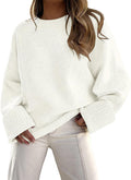LILLUSORY Women's Oversized Fuzzy Chunky Pullover Sweater (Style LMYD)