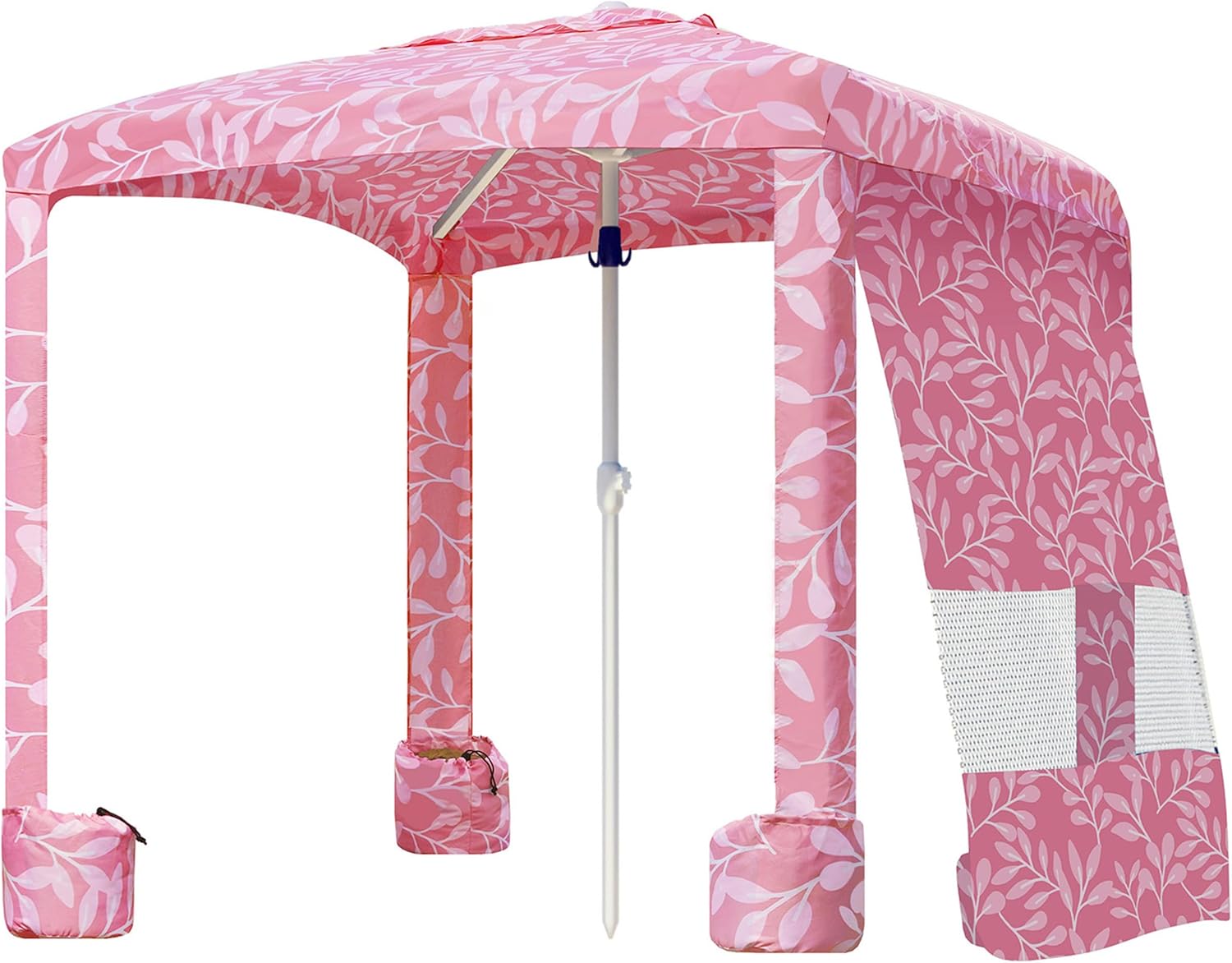 AMMSUN Beach Cabana Tent - Easy Setup, Vibrant Colors, 6.2ft Shade