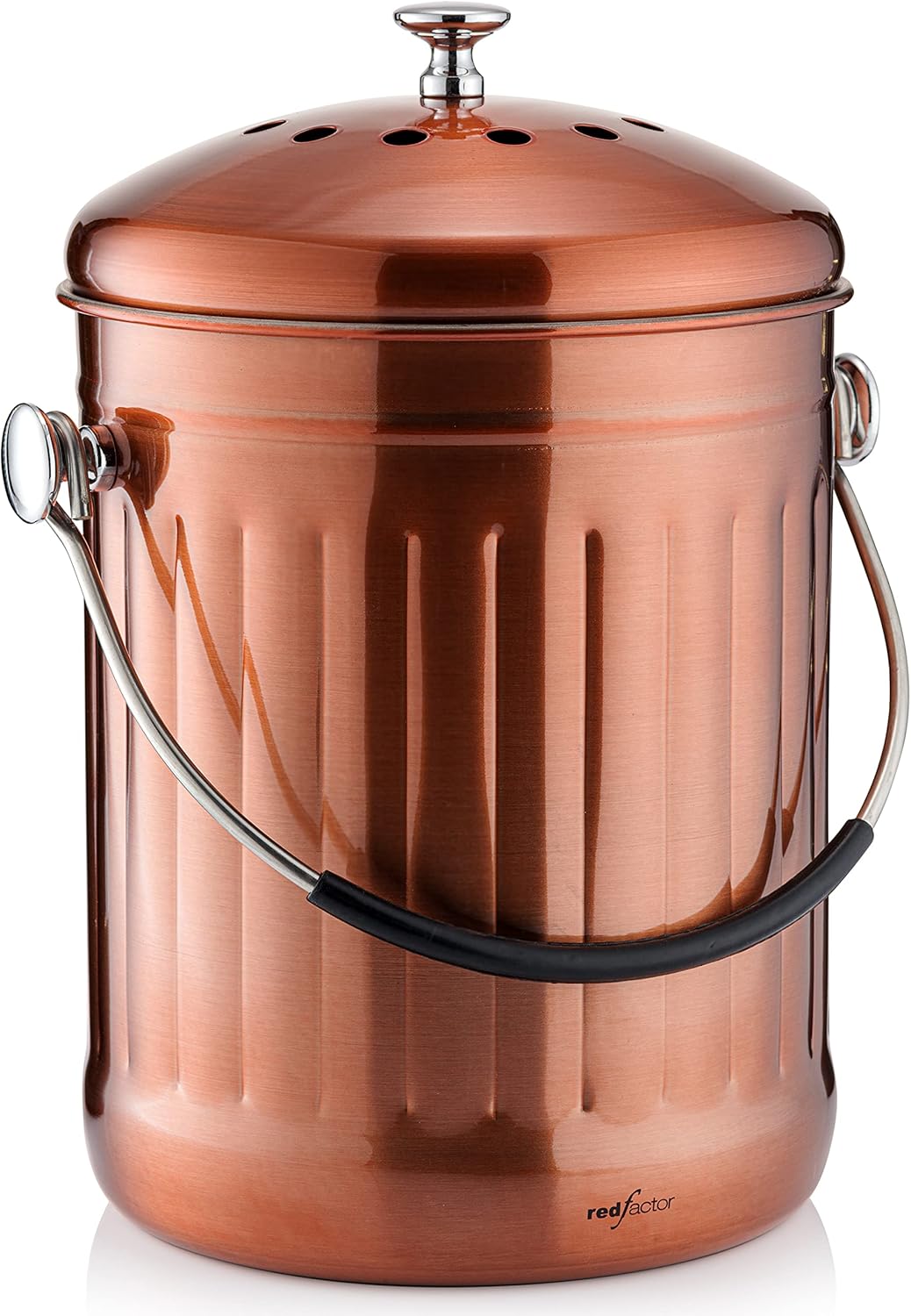 RED FACTOR Premium Compost Bin for Kitchen Countertop - Stylish Design