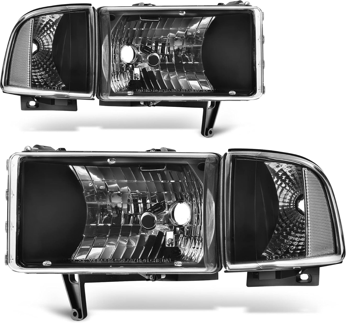 AUTOSAVER88 Headlights Assembly for Dodge Ram 1500 2500 3500