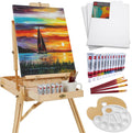 French Easel Beginners Kit - Portable Wooden Folding Sketch Box