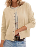 Leopard Cardigan Open Front Button Up Sweater - Cropped Cheetah