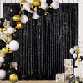 Black Backdrop Curtains 2 Pcs 5FTx10FT Sequin Party Curtains