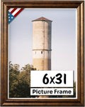 Vintage Rustic Bronze 6x31 Picture Frame.75 in Wide - Farmhouse Wall