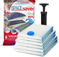 Spacesaver 6 Pack Variety Vacuum Seal Bags for Clothing & Bedding