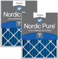 Nordic Pure 20x20x4 Pleated MERV 7 Air Filters 2 Pack - Clean Air