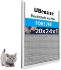 Reusable Electrostatic Air Filter 20x24x1 - MERV 8 Washable Filter