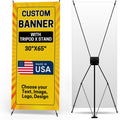 Custom Banner With X Stand For Events, Parties, and Advertising