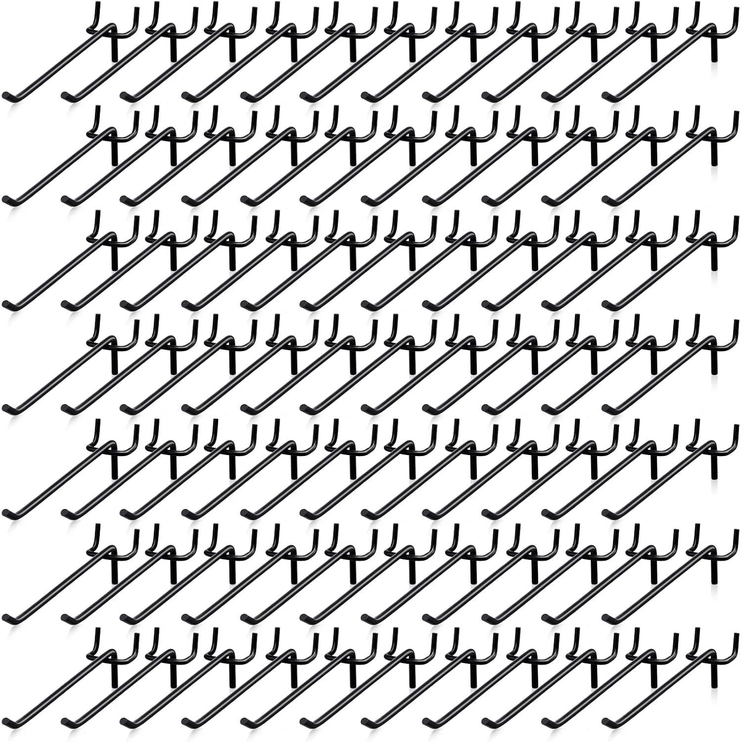 100 Pcs Peg Board Shelving Hooks for Garage Storage Organizer