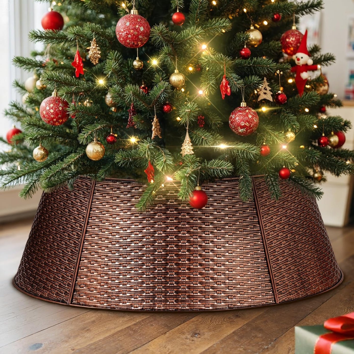 Lanpn Metal Christmas Tree Collar 36 inch for Large Trees