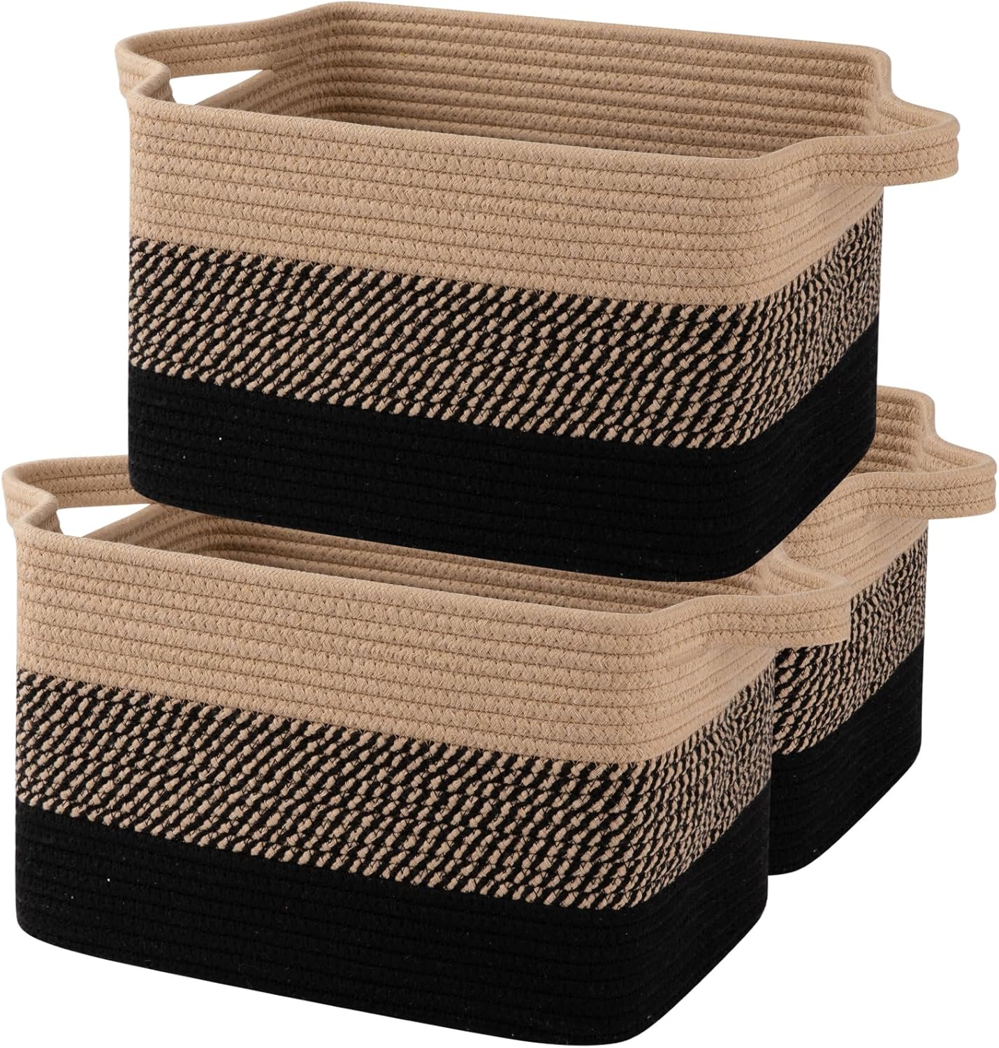 OIAHOMY Storage Basket Set - Stylish Cotton Rope Baskets