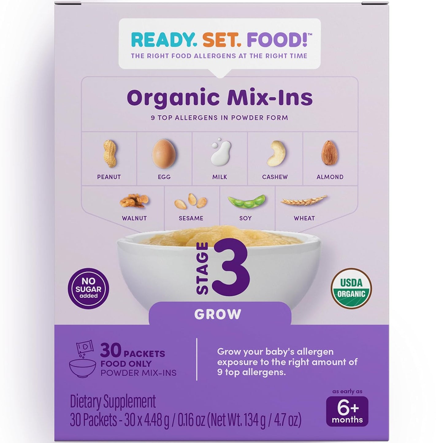 Stage 3 Mix-ins for Babies: Safe Allergen Introduction System