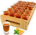 Shot Glasses Set of 24 with Holder - Large 1oz/30ml Thick Base