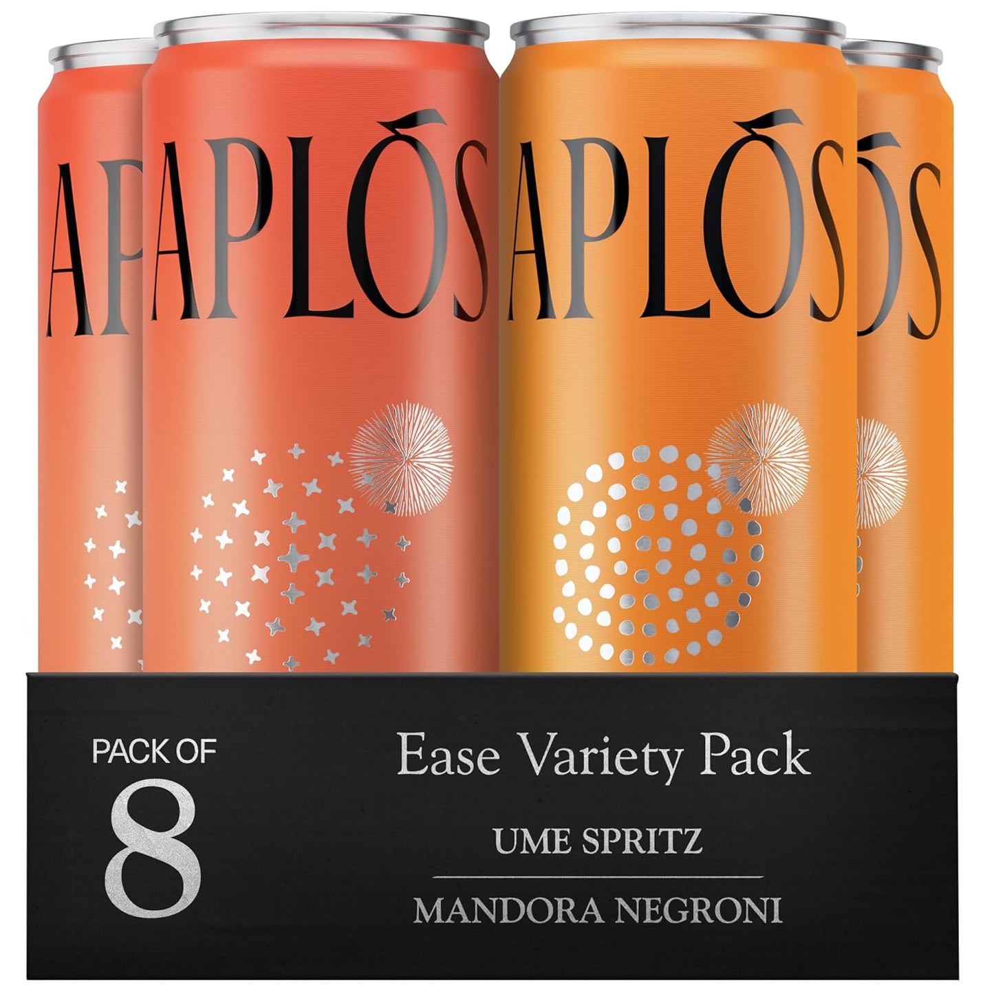Aplos Ease Non-Alcoholic Cocktail Variety Pack for Relaxation