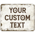 Rustic Custom Sign Personalized Metal Signs - Timeless Rustic Decor