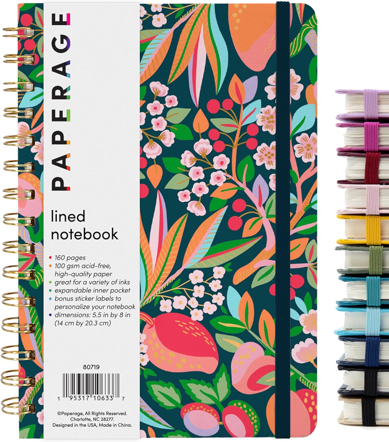 Premium PAPERAGE Spiral Journal - Thick 100 GSM Paper!