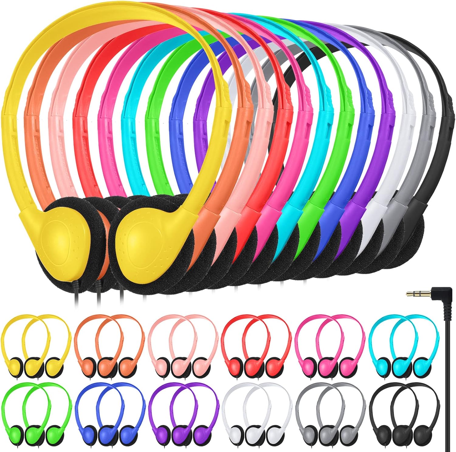 Adjustable Classroom Headphones for All Ages