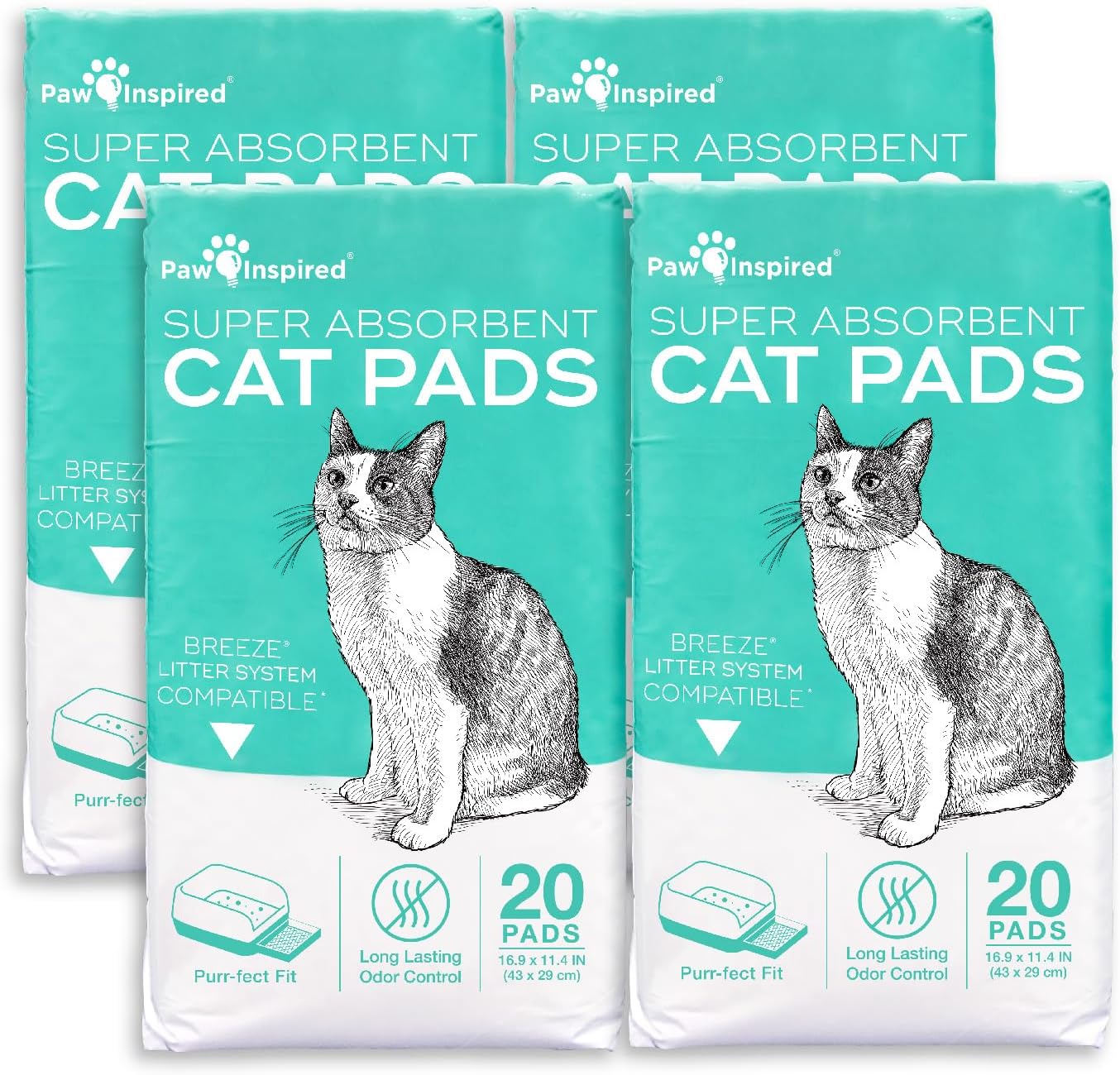 Paw Inspired Cat Pads for Tidy Cats Breeze Litter Box System