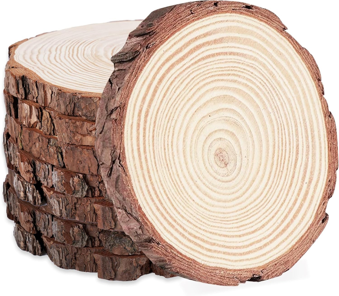 Natural Wood Slices for Centerpieces - Rustic Decor Ideas